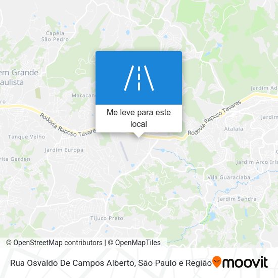 Rua Osvaldo De Campos Alberto mapa