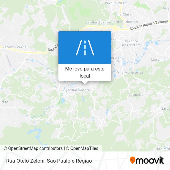 Rua Otelo Zeloni mapa