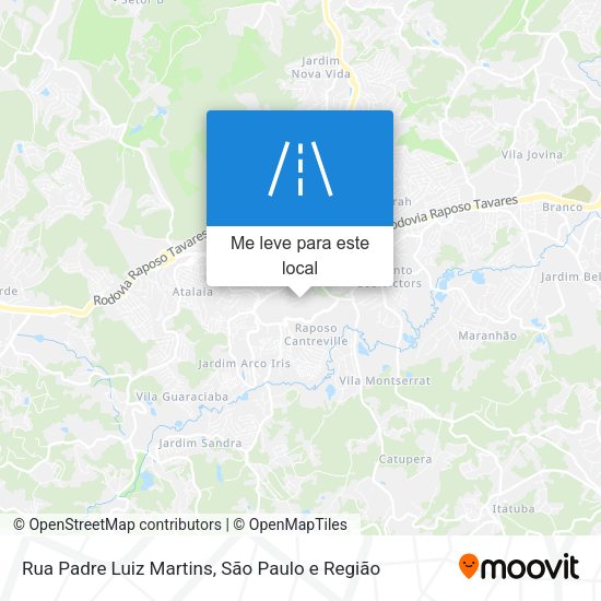 Rua Padre Luiz Martins mapa