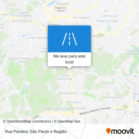 Rua Pasteur mapa