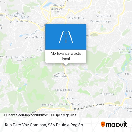 Rua Pero Vaz Caminha mapa