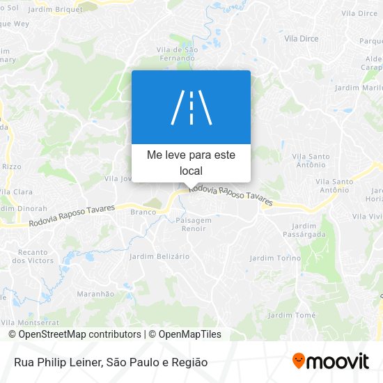 Rua Philip Leiner mapa