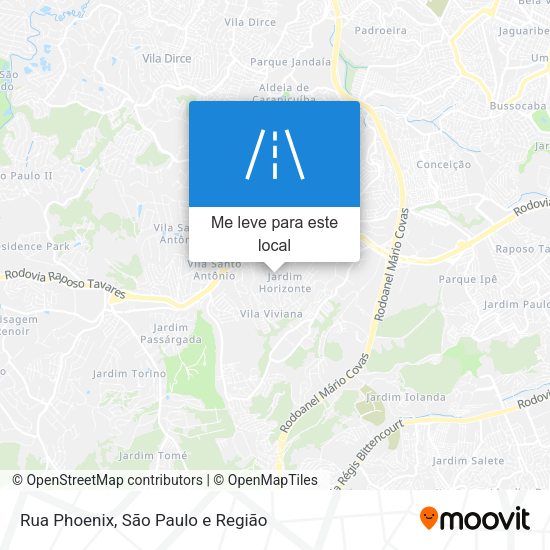 Rua Phoenix mapa