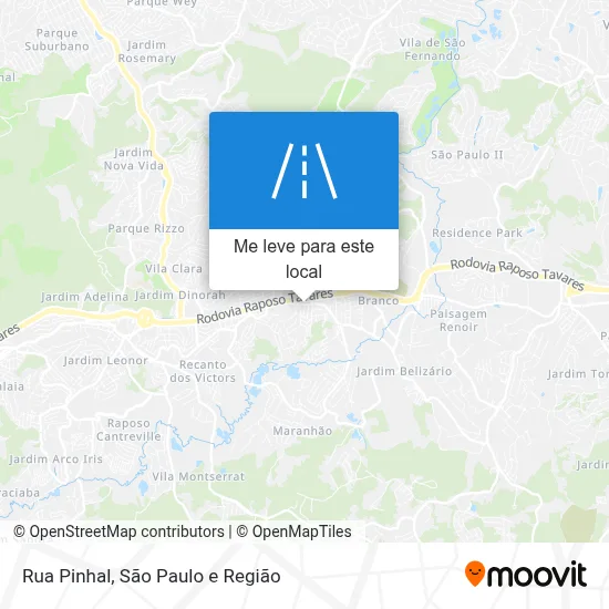Rua Pinhal mapa