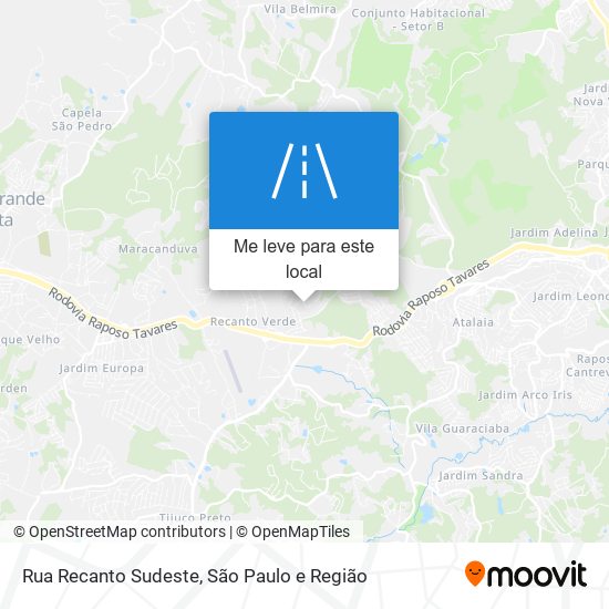 Rua Recanto Sudeste mapa