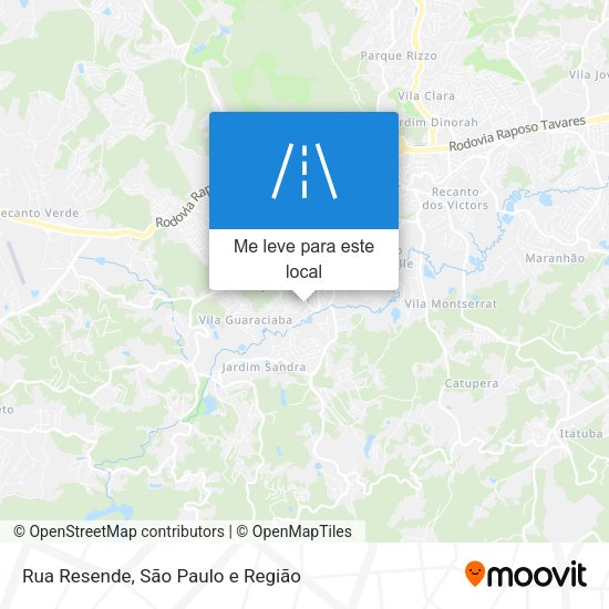 Rua Resende mapa