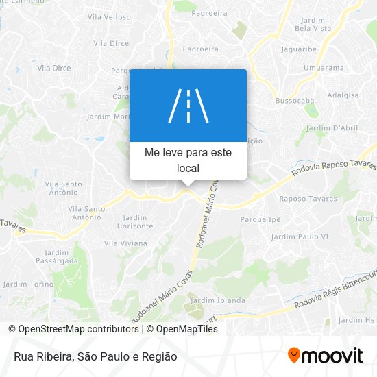 Rua Ribeira mapa