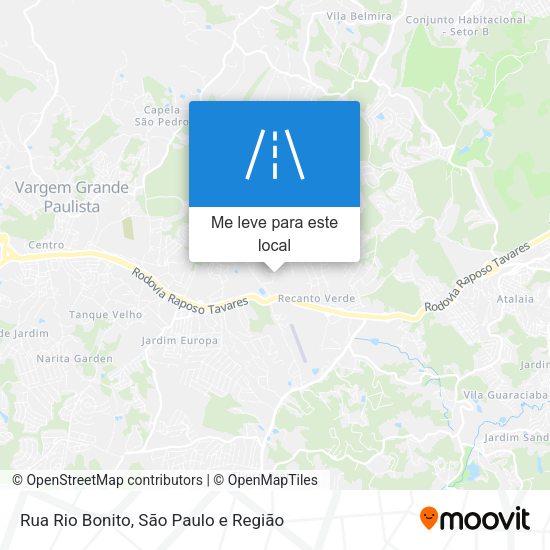 Rua Rio Bonito mapa