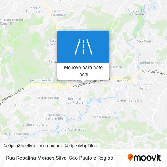 Rua Rosalina Moraes Silva mapa