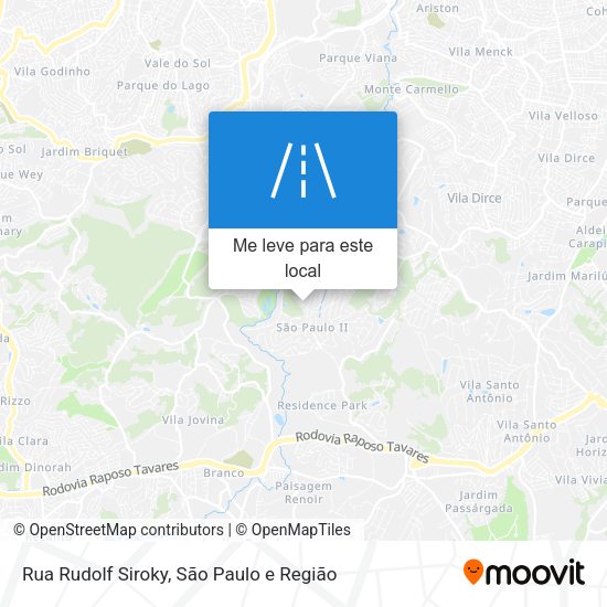 Rua Rudolf Siroky mapa