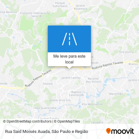 Rua Said Moisés Auada mapa