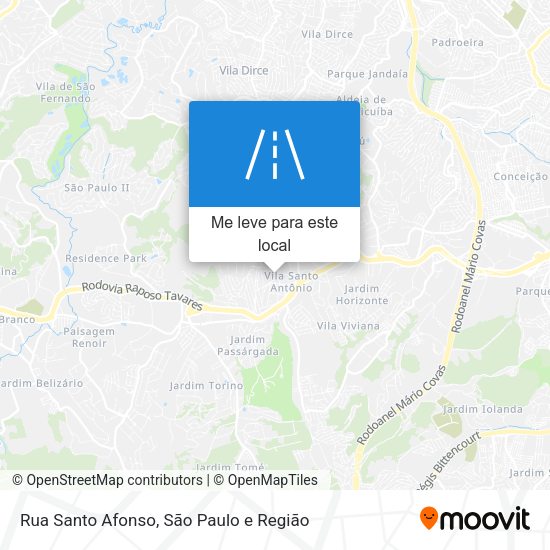 Rua Santo Afonso mapa