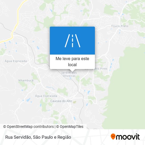 Rua Servidão mapa