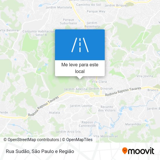Rua Sudão mapa