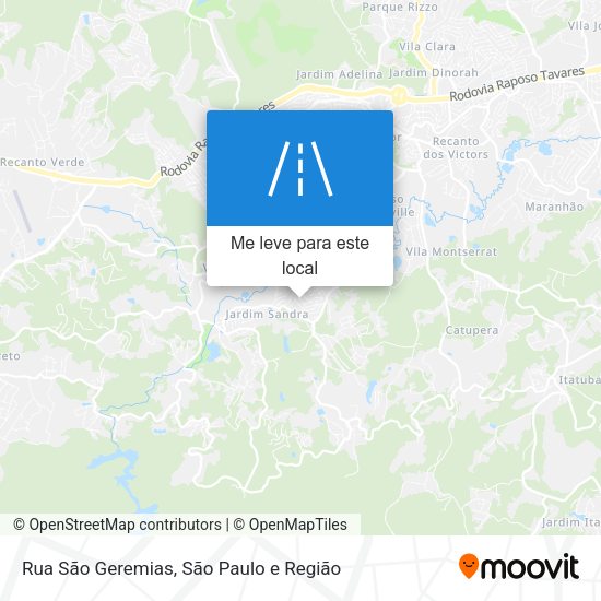 Rua São Geremias mapa