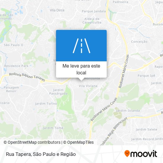 Rua Tapera mapa