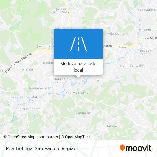 Rua Tietinga mapa