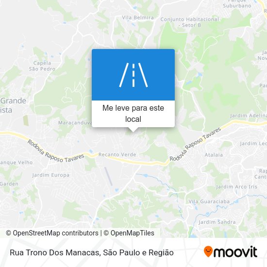 Rua Trono Dos Manacas mapa