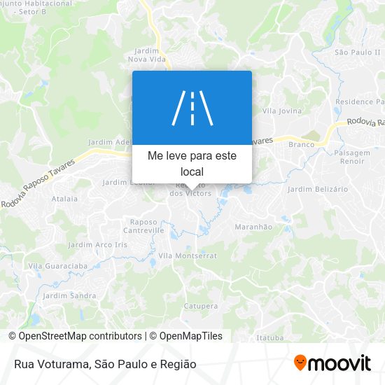 Rua Voturama mapa