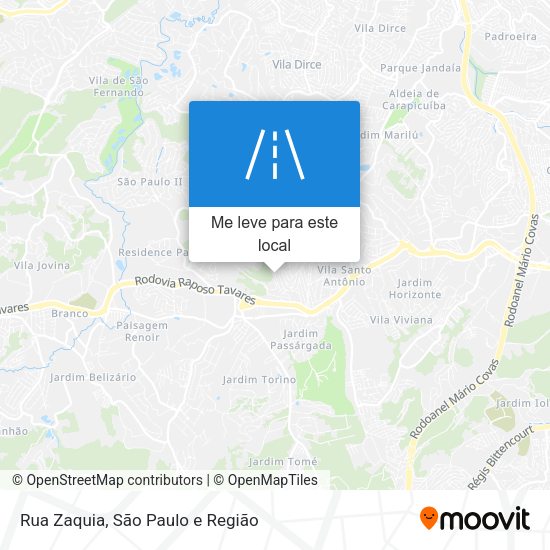 Rua Zaquia mapa