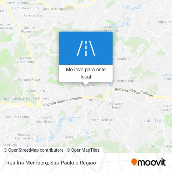 Rua Íris Memberg mapa