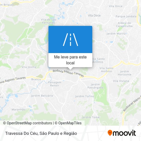Travessa Do Céu mapa