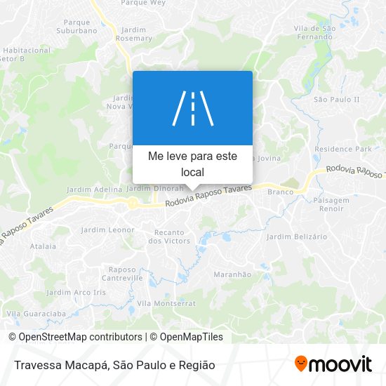 Travessa Macapá mapa