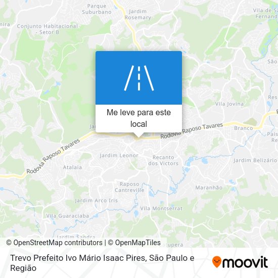Trevo Prefeito Ivo Mário Isaac Pires mapa