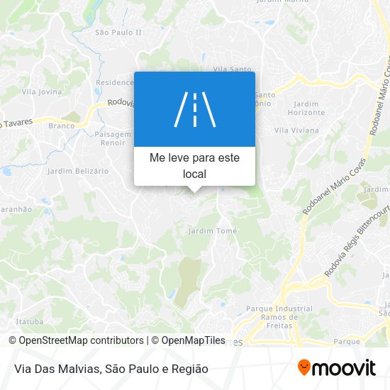 Via Das Malvias mapa