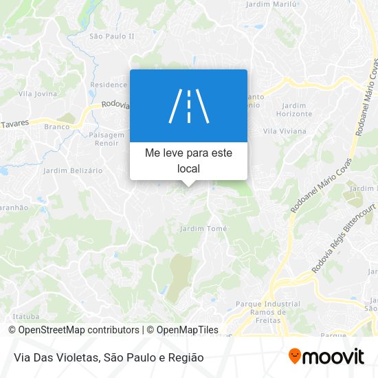 Via Das Violetas mapa