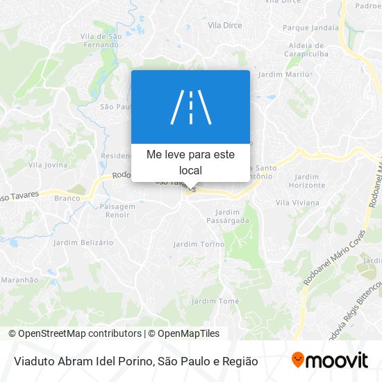 Viaduto Abram Idel Porino mapa