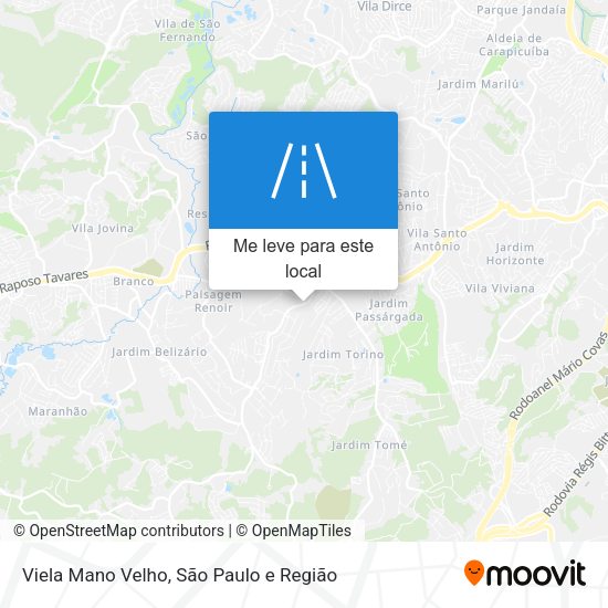 Viela Mano Velho mapa