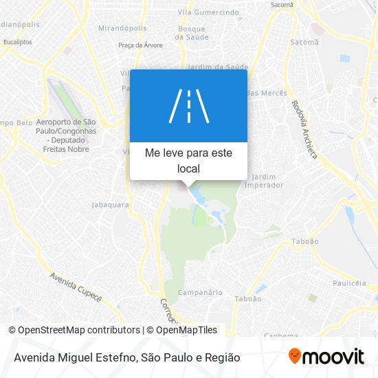 Avenida Miguel Estefno mapa