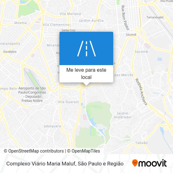 Complexo Viário Maria Maluf mapa