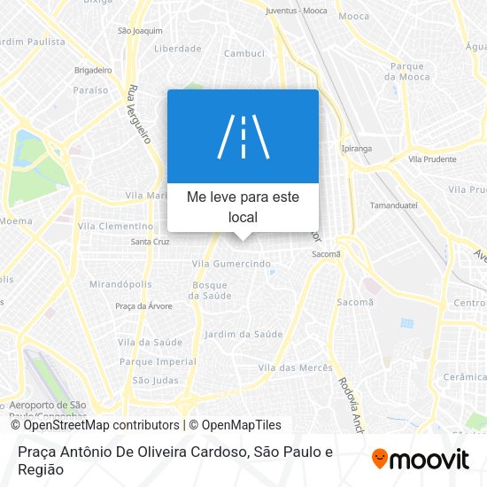 Praça Antônio De Oliveira Cardoso mapa
