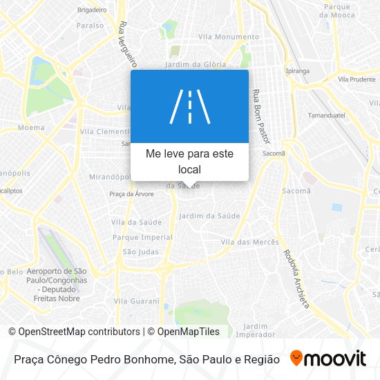 Praça Cônego Pedro Bonhome mapa