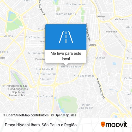 Praça Hiyoshi Ihara mapa