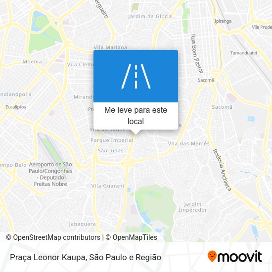 Praça Leonor Kaupa mapa