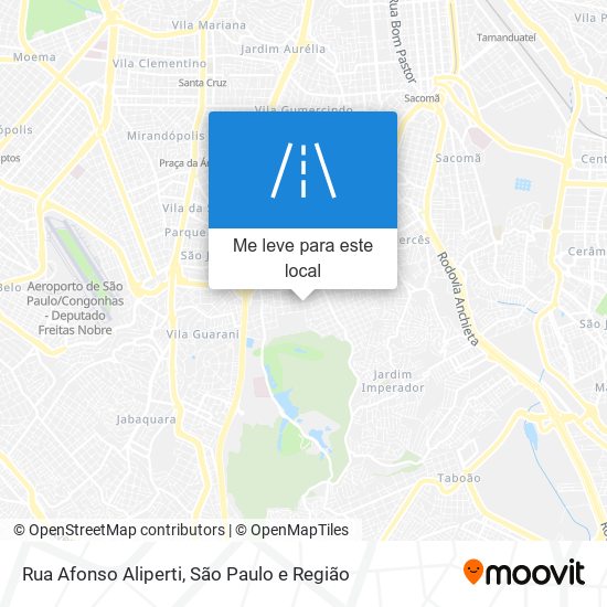 Rua Afonso Aliperti mapa