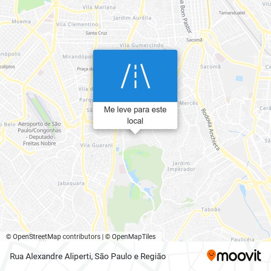 Rua Alexandre Aliperti mapa