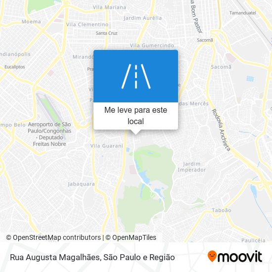 Rua Augusta Magalhães mapa