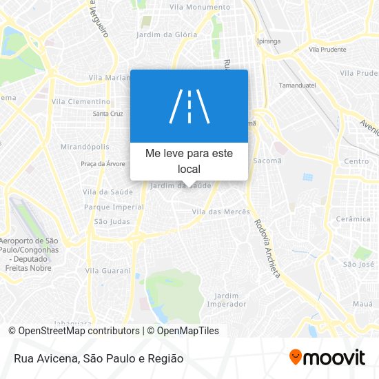 Rua Avicena mapa