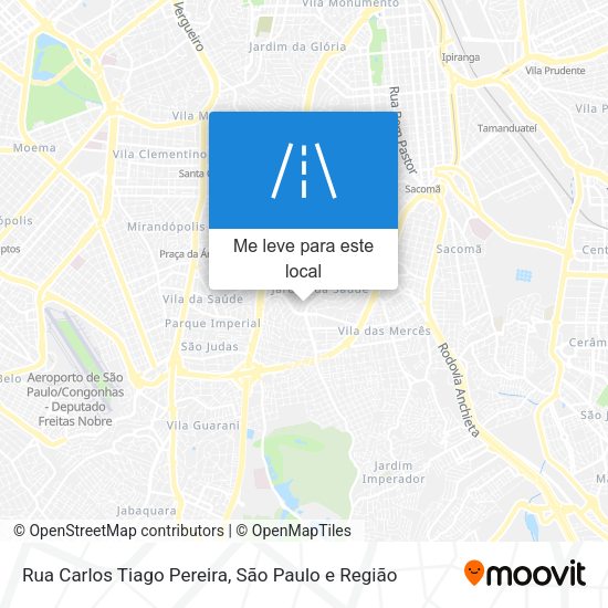 Rua Carlos Tiago Pereira mapa