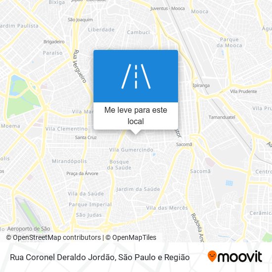 Rua Coronel Deraldo Jordão mapa