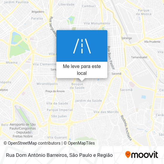 Rua Dom Antônio Barreiros mapa