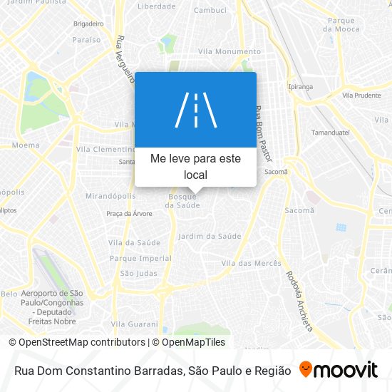 Rua Dom Constantino Barradas mapa