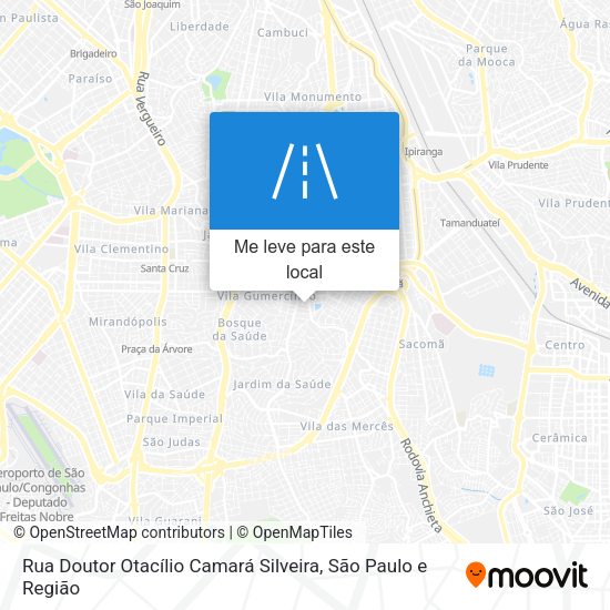 Rua Doutor Otacílio Camará Silveira mapa