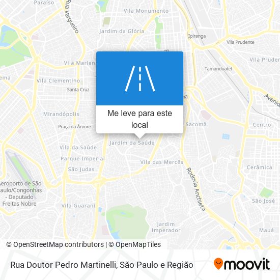 Rua Doutor Pedro Martinelli mapa