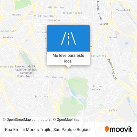 Rua Emilia Morais Trujilo mapa