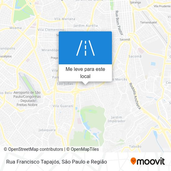 Rua Francisco Tapajós mapa